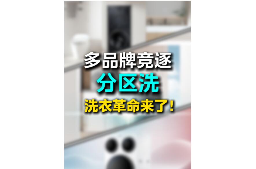 多品牌竞逐分区洗 洗衣革命来了！